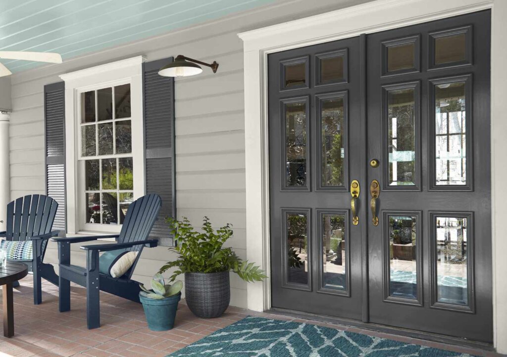 Front Door with a New Coat of Paint